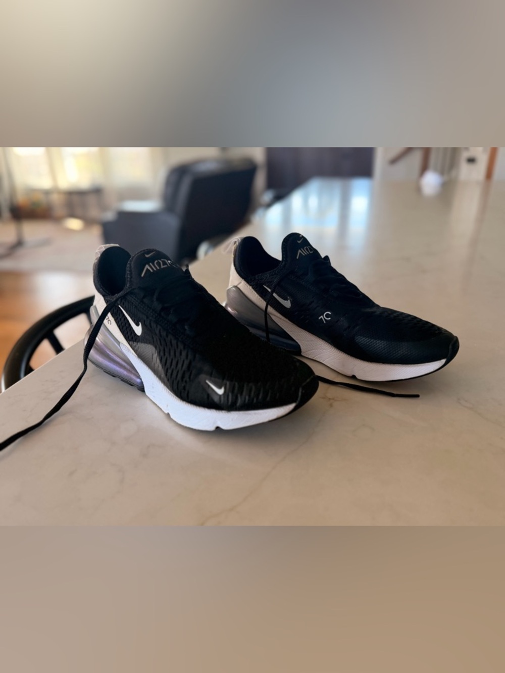 Nike Black & White Air Max 270 Sneakers